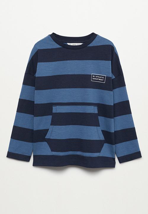 MANGO - T-shirt rugby - blue