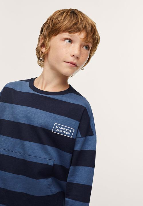 MANGO - T-shirt rugby - blue