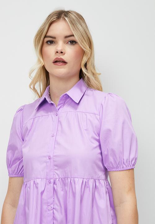 Blake - Tiered mini dress - lilac