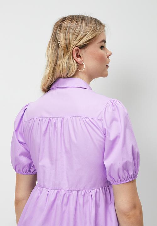 Blake - Tiered mini dress - lilac