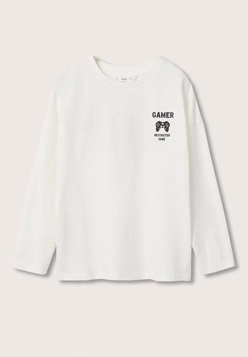 MANGO - T-shirt games - off white 