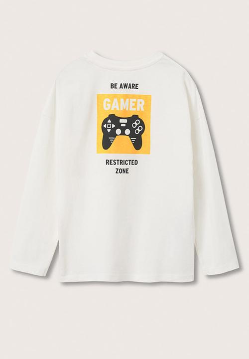 MANGO - T-shirt games - off white 