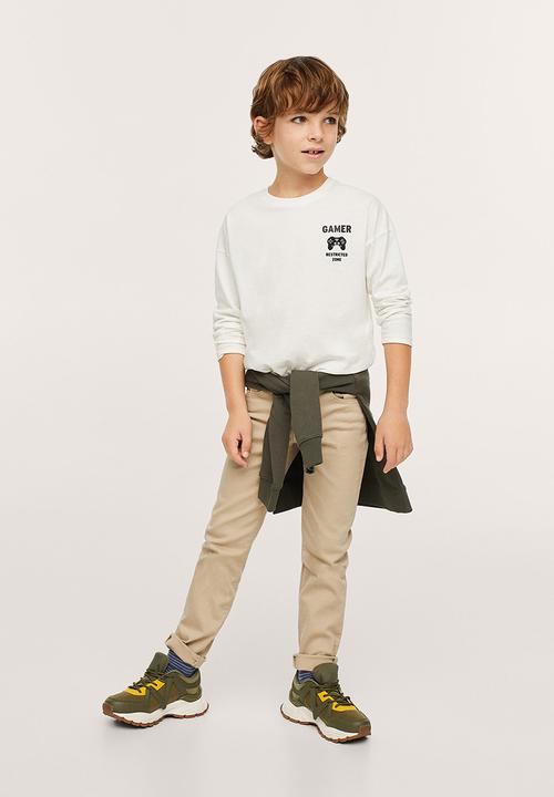 MANGO - T-shirt games - off white 