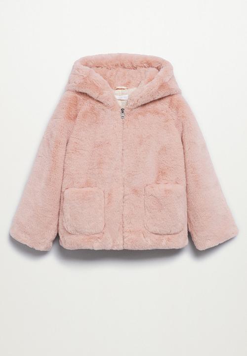 MANGO - Coat bolita - pink