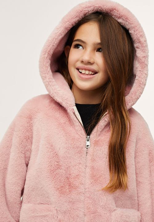 MANGO - Coat bolita - pink