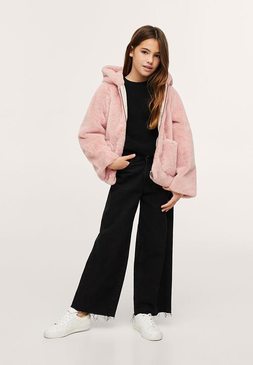 MANGO - Coat bolita - pink