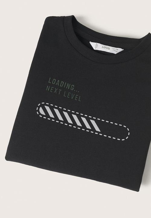 MANGO - T-shirt games - black