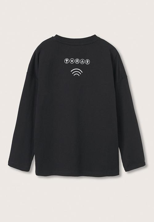 MANGO - T-shirt games - black