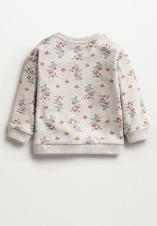 MANGO - Sweatshirt flora - grey 