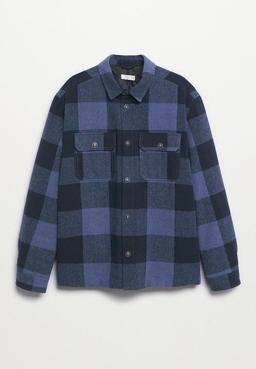 MANGO - Jacket streey - blue