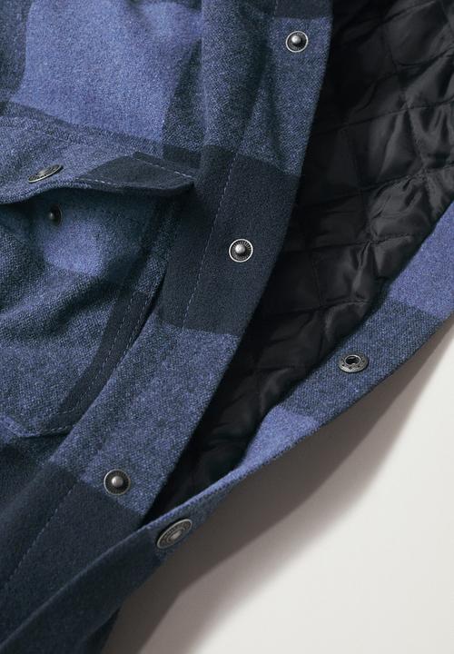 MANGO - Jacket streey - blue