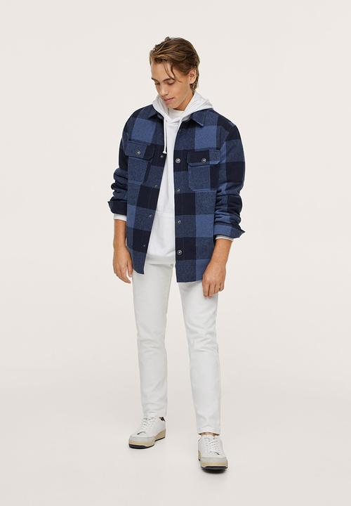 MANGO - Jacket streey - blue