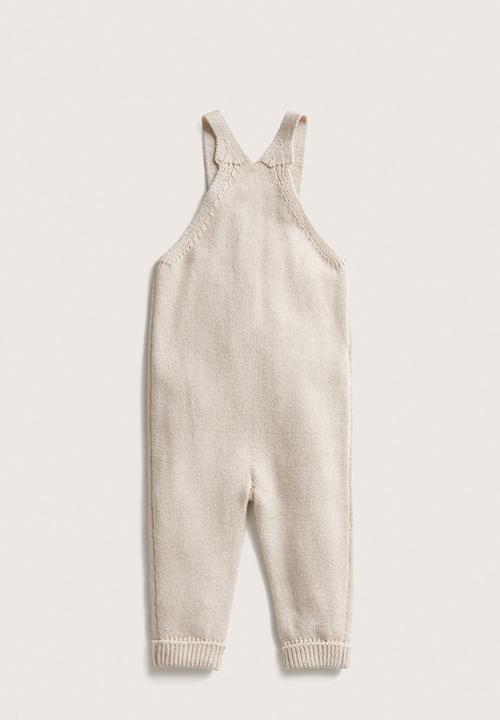 MANGO - Dungarees fede - beige