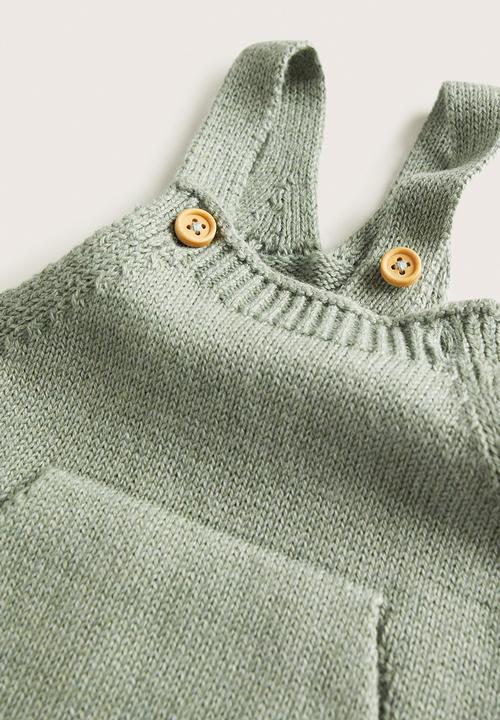 MANGO - Dungarees fede - green