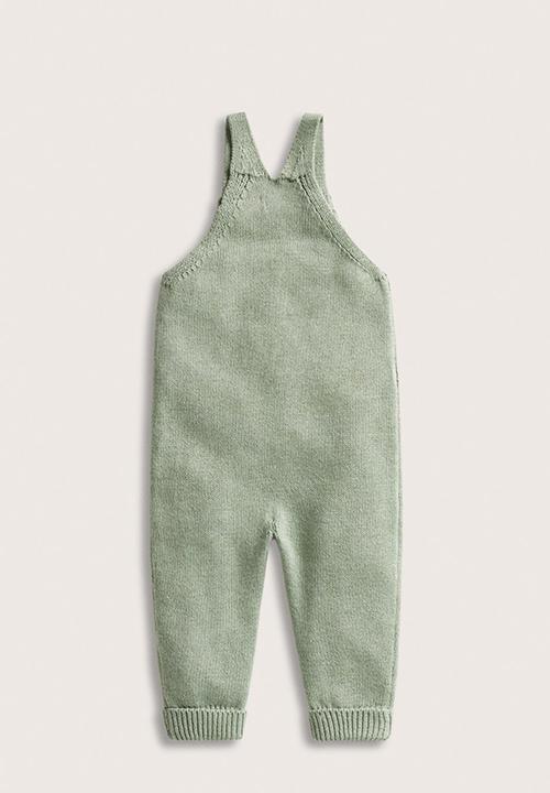 MANGO - Dungarees fede - green