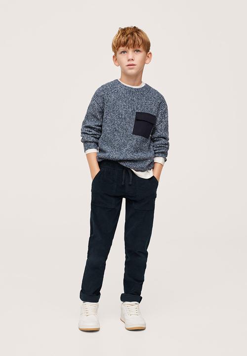 MANGO - Trousers carter - navy