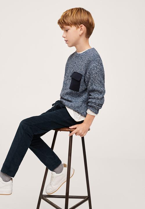 MANGO - Trousers carter - navy