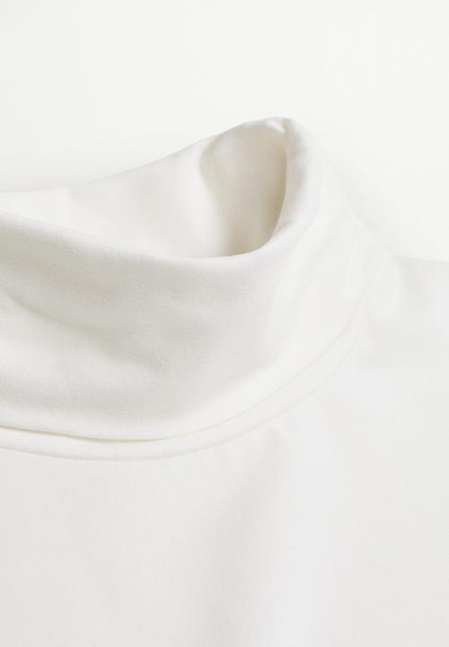 MANGO - T-shirt turbo - white/navy/black