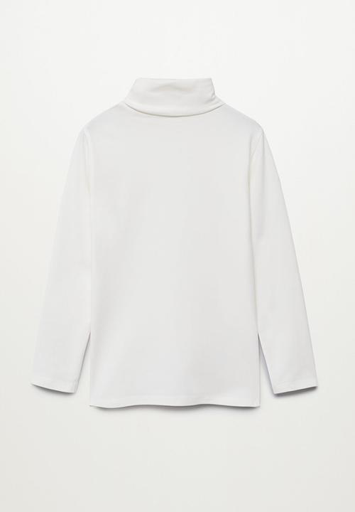 MANGO - T-shirt turbo - white/navy/black