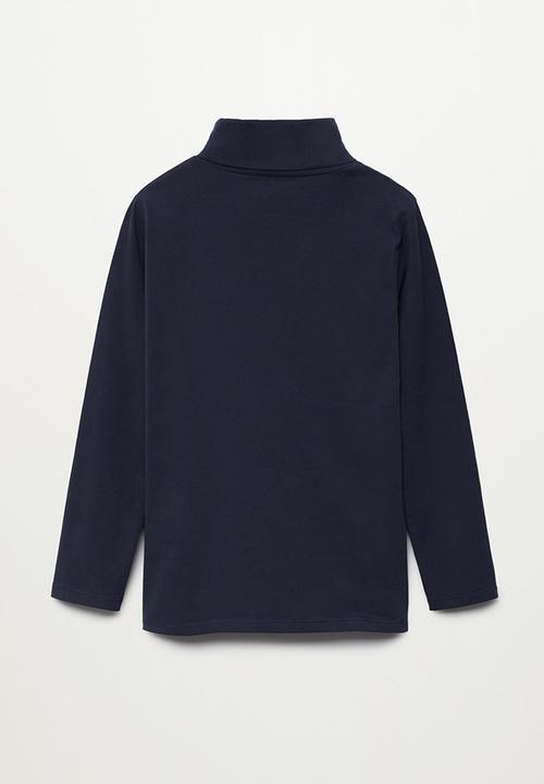 MANGO - T-shirt turbo - white/navy/black