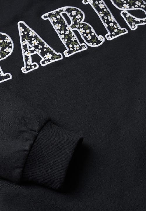MANGO - Tracksuit eliach - black & white 