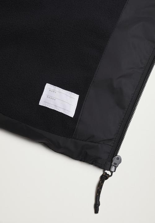 MANGO - Anorak amerlong - black