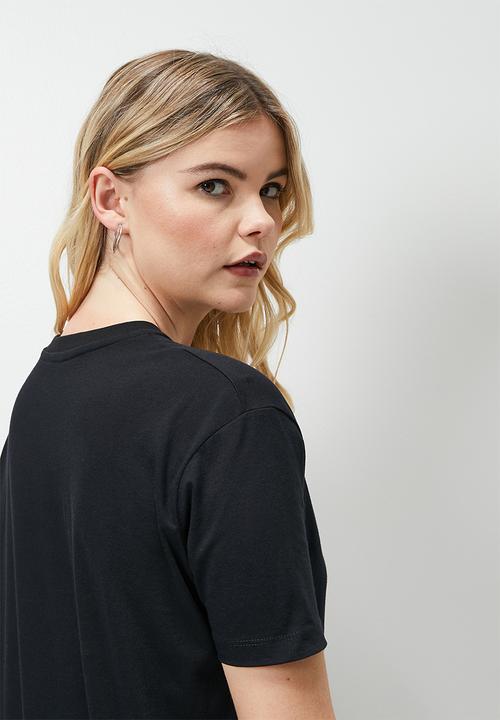 Blake - Graphic oversized tee - black