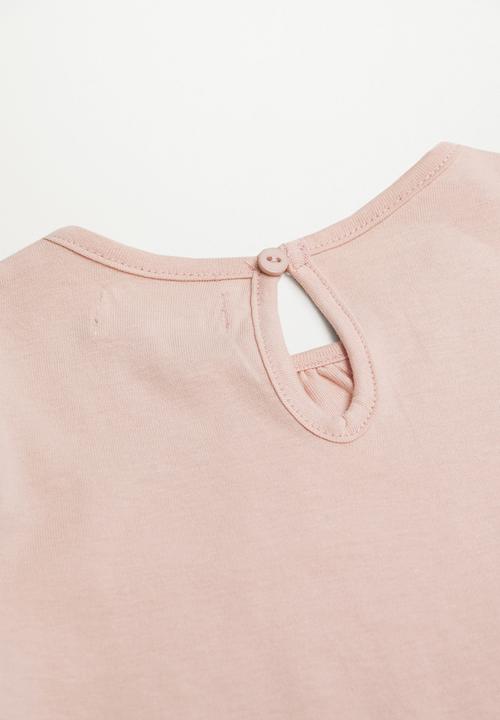 MANGO - T-shirt italyp - pink