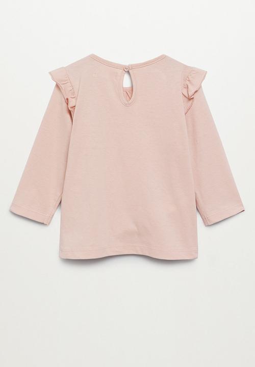 MANGO - T-shirt italyp - pink