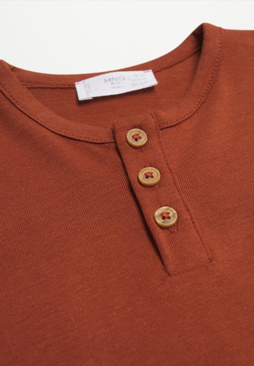 MANGO - T-shirt pani1 - orange