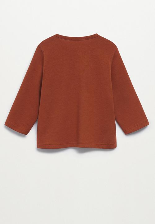 MANGO - T-shirt pani1 - orange