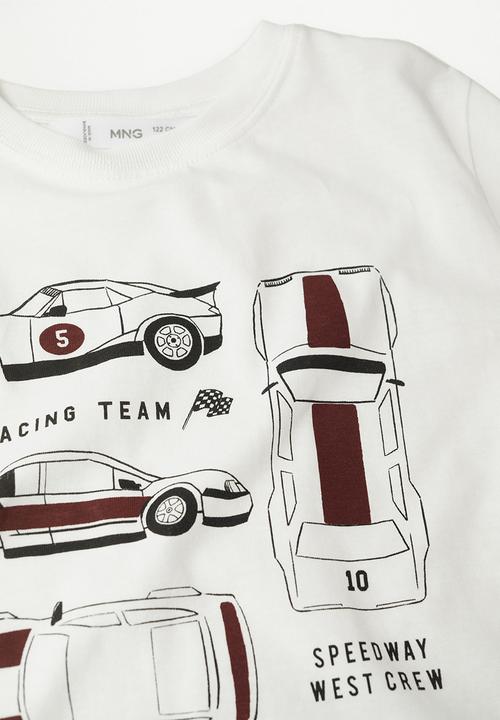 MANGO - T-shirt racing - natural