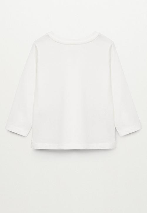 MANGO - T-shirt marcos1 - white 