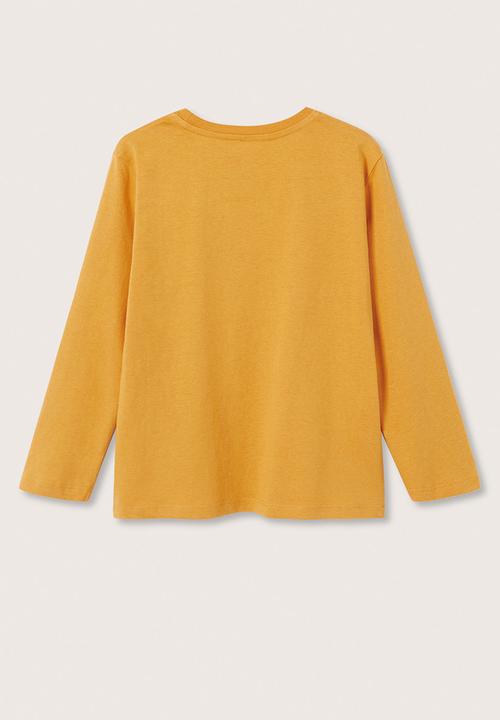 MANGO - T-shirt racing - yellow