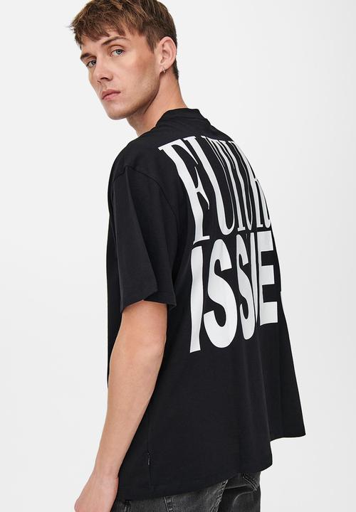 Only & Sons - Onsblaze life ovz short sleeves tee - black