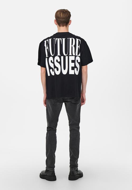 Only & Sons - Onsblaze life ovz short sleeves tee - black