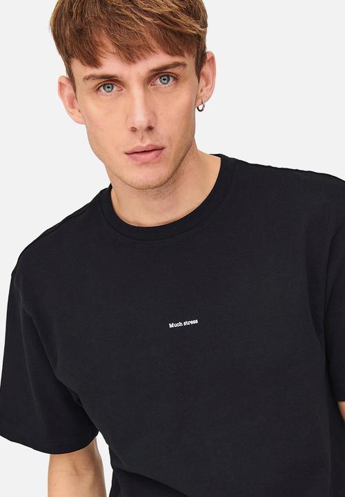 Only & Sons - Onsosris life rlx ss redact tee - dark navy