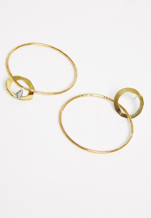 Tessa Design - Swati abstract hoop earrings - gold