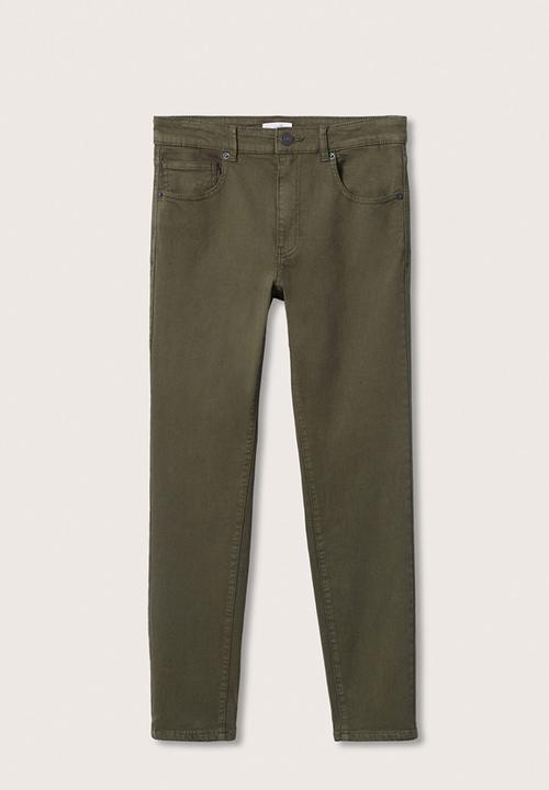 MANGO - Trousers - khaki