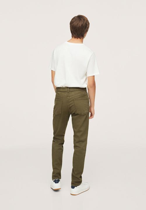 MANGO - Trousers - khaki