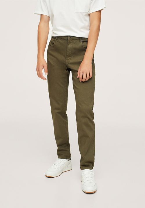 MANGO - Trousers - khaki