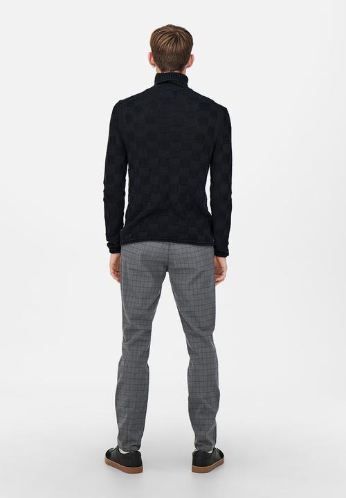 Only & Sons - Onshelix roll neck life knit - dark navy