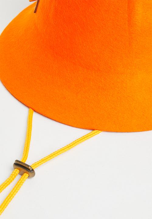 Simon and Mary - Wonky pith helmet - bright orange
