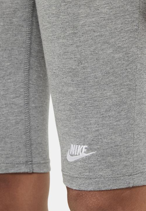 Nike - G nsw bike 9 in short  - carbon heather/white