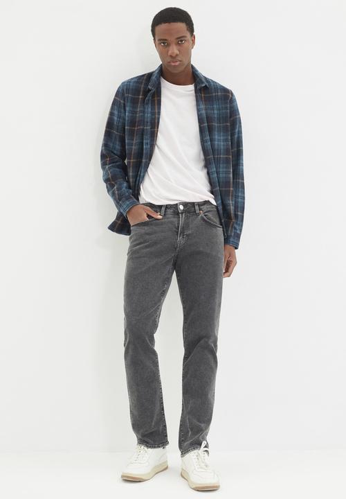 Trendyol - Long sleeve check shirt - petrol