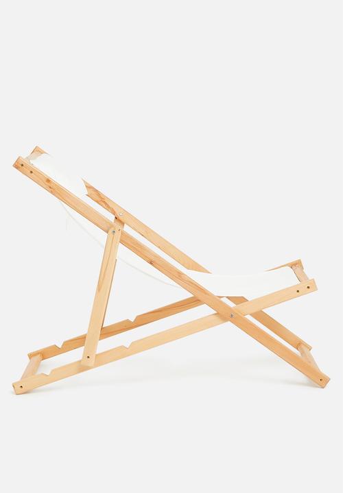 Sixth Floor - Lilly deck chair - white