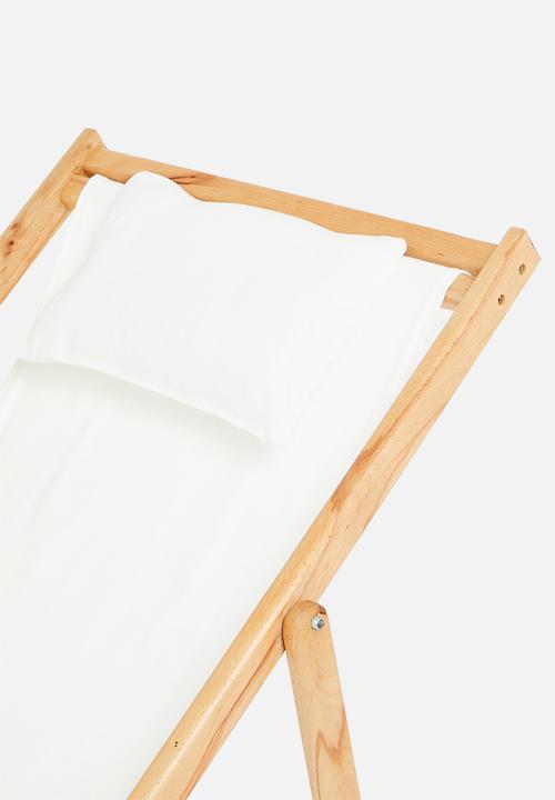 Sixth Floor - Lilly deck chair - white