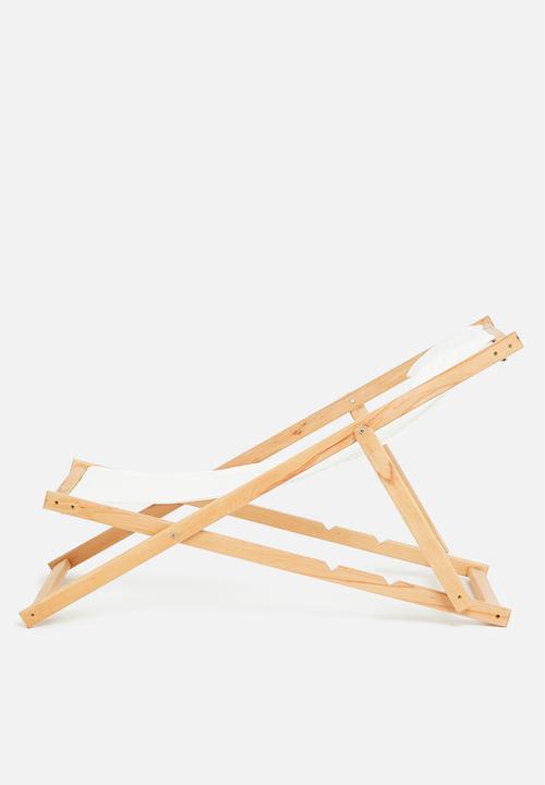 Sixth Floor - Lilly deck chair - white