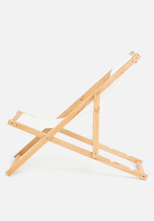 Sixth Floor - Lilly deck chair - white