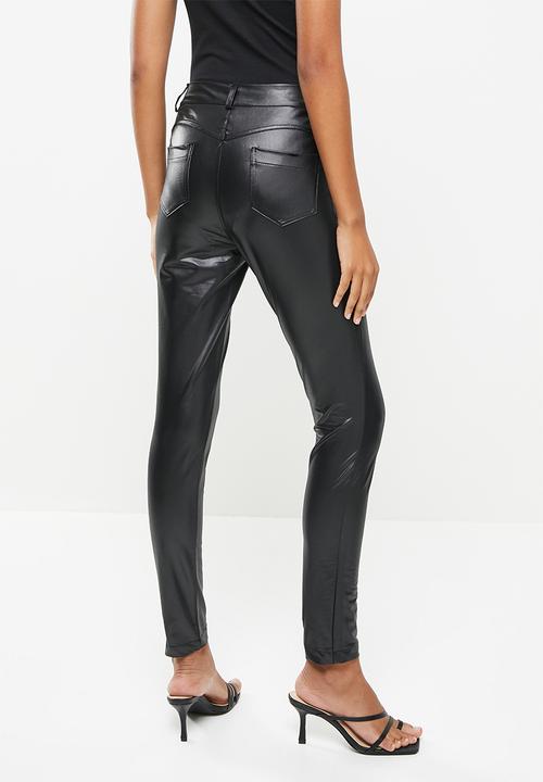 dailyfriday - Pu skinny pants - black